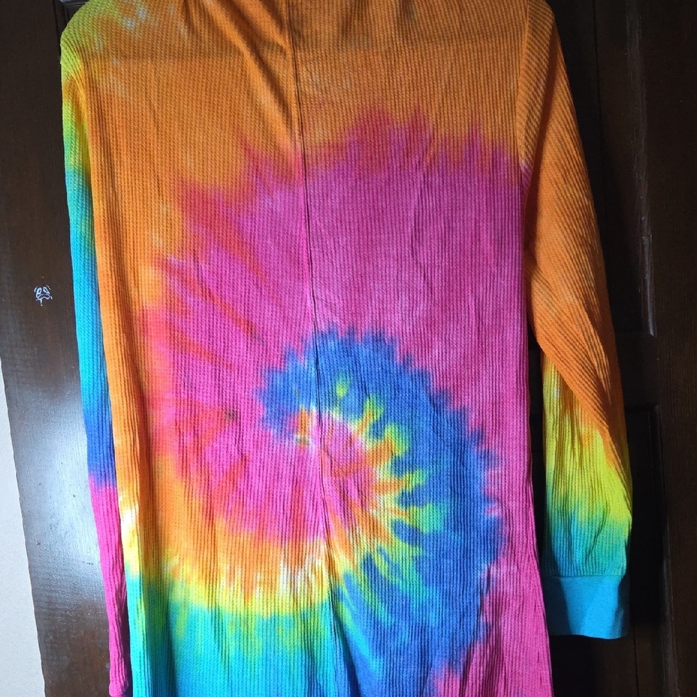 Colorful Tie-Dye Women's Pajama Set - Picture 3 of 3